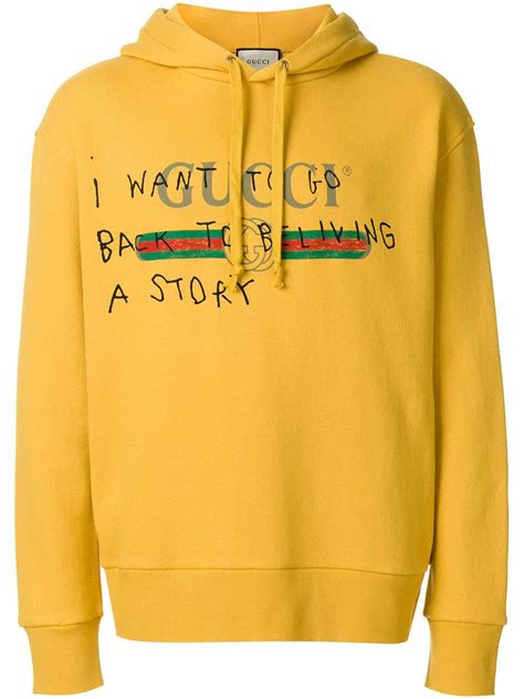 yellow gucci coco capitan hoodie|Gucci Coco Capitán Logo Hoodie In Yellow .